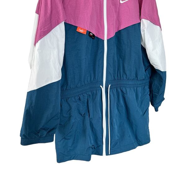 Nike Sportswear Icon Clash Track Jacket Windbreaker Pink Blue Women’s Size Large - Picture 7 of 16